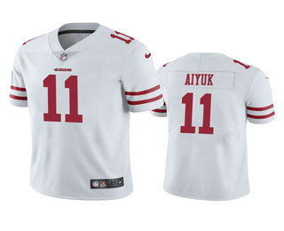 Men's San Francisco 49ers #11 Brandon Aiyuk White 2020 NFL Draft Vapor Limited Jersey