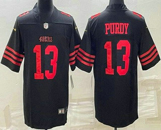 Men's San Francisco 49ers #13 Brock Purdy Limited Black 2022 Vapor Jersey