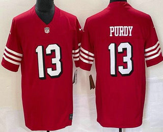 Men's San Francisco 49ers #13 Brock Purdy Limited Red Alternate FUSE Vapor Jersey