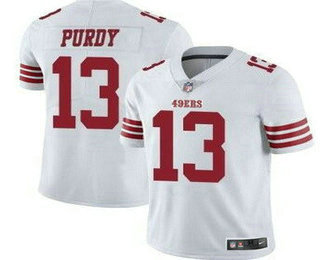 Men's San Francisco 49ers #13 Brock Purdy Limited White 2022 Vapor Jersey