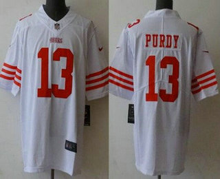 Men's San Francisco 49ers #13 Brock Purdy Limited White 2022 Vapor Jersey