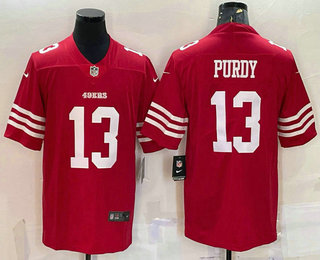 Men's San Francisco 49ers #13 Brock Purdy Red 2022 Vapor Untouchable Stitched NFL Nike Limited Jersey