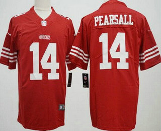 Men's San Francisco 49ers #14 Ricky Pearsall Limited Red Vapor Jersey