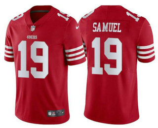 Men's San Francisco 49ers #19 Deebo Samuel 2022 New Red Vapor Untouchable Limited Stitched Jersey