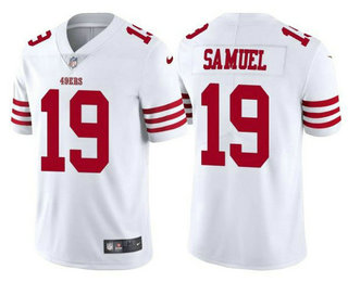 Men's San Francisco 49ers #19 Deebo Samuel 2022 New White Vapor Untouchable Limited Stitched Jersey