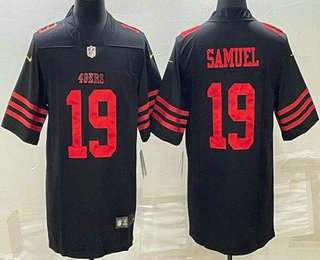 Men's San Francisco 49ers #19 Deebo Samuel Limited Black 2022 Vapor Jersey