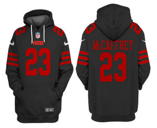 Men's San Francisco 49ers #23 Christian McCaffrey Black Alternate Pullover Hoodie