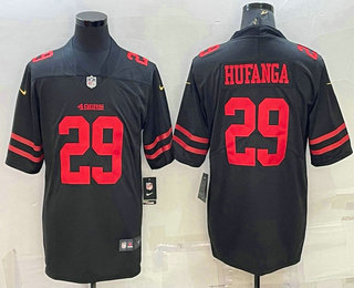 Men's San Francisco 49ers #29 Talanoa Hufanga 2022 New Black Vapor Untouchable Limited Stitched Jersey