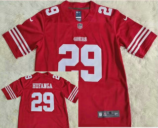 Men's San Francisco 49ers #29 Talanoa Hufanga 2022 New Red Vapor Untouchable Limited Stitched Jersey