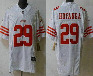 Men's San Francisco 49ers #29 Talanoa Hufanga Limited White FUSE Vapor Jersey