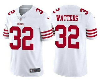 Men's San Francisco 49ers #32 Ricky Watters 2022 New White Vapor Untouchable Limited Stitched Jersey