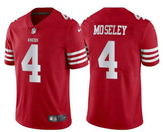 Men's San Francisco 49ers #4 Emmanuel Moseley 2022 New Red Vapor Untouchable Limited Stitched Jersey