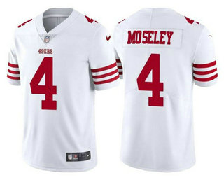 Men's San Francisco 49ers #4 Emmanuel Moseley 2022 New White Vapor Untouchable Limited Stitched Jersey