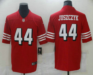 Men's San Francisco 49ers #44 Kyle Juszczyk Red New 2018 Color Rush Vapor Untouchable Limited Jersey