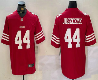 Men's San Francisco 49ers #44 Kyle Juszczyk Red Vapor Stitched Nike Limited Jersey