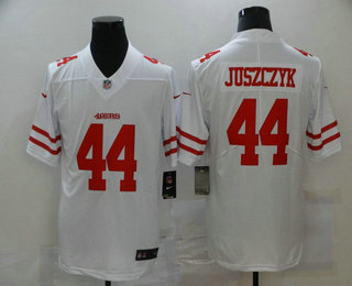 Men's San Francisco 49ers #44 Kyle Juszczyk White 2017 Vapor Untouchable Stitched NFL Nike Limited Jersey