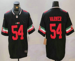 Men's San Francisco 49ers #54 Fred Warner Black FUSE Mexico Vapor Limited Stitched Jersey