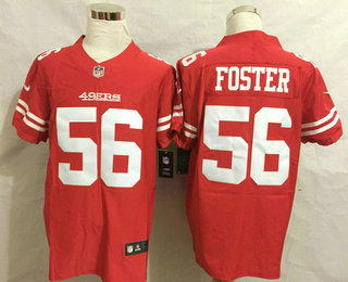 Men's San Francisco 49ers #56 Reuben Foster Red 2017 Vapor Untouchable Stitched NFL Nike Limited Jersey