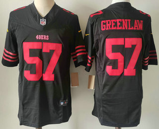 Men's San Francisco 49ers #57 Dre Greenlaw Black 2023 FUSE Vapor Limited Stitched Jersey