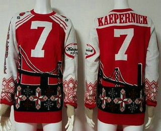 Men's San Francisco 49ers #7 Colin Kaepernick Multicolor NFL Sweater