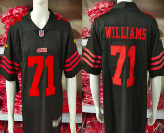 Men's San Francisco 49ers #71 Trent Williams Black 2024 Vapor Stitched Nike Limited Jersey