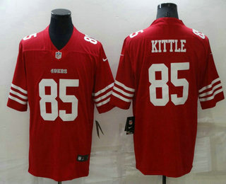 Men's San Francisco 49ers #85 George Kittle 2022 New Red Vapor Untouchable Limited Stitched Jersey