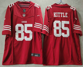 Men's San Francisco 49ers #85 George Kittle Red 2023 FUSE Vapor Untouchable Limited Stitched Jersey