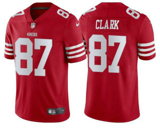 Men's San Francisco 49ers #87 Dwight Clark 2022 New Red Vapor Untouchable Limited Stitched Jersey