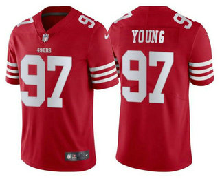 Men's San Francisco 49ers #97 Bryant Young 2022 New Red Vapor Untouchable Limited Stitched Jersey