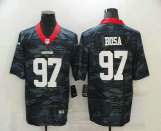 Men's San Francisco 49ers #97 Nick Bosa 2020 Camo Limited Stitched Nike NFL Jersey