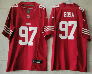 Men's San Francisco 49ers #97 Nick Bosa Red 2023 FUSE Vapor Untouchable Limited Stitched Jersey