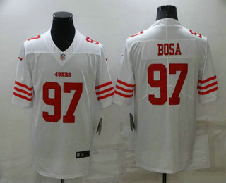 Men's San Francisco 49ers #97 Nike Bosa 2022 New White Vapor Untouchable Limited Stitched Jersey