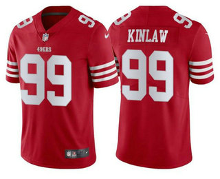 Men's San Francisco 49ers #99 Javon Kinlaw 2022 New Red Vapor Untouchable Limited Stitched Jersey