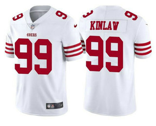 Men's San Francisco 49ers #99 Javon Kinlaw 2022 New White Vapor Untouchable Limited Stitched Jersey