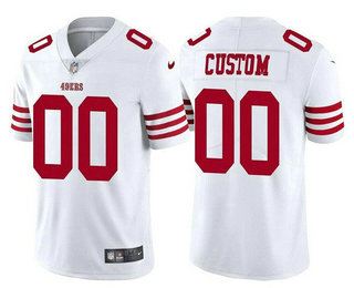 Men's San Francisco 49ers Active Player Custom 2022 New White Vapor Untouchable Stitched Football Jersey