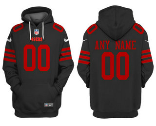 Men's San Francisco 49ers Active Player Custom Black Alternate Pullover Hoodie