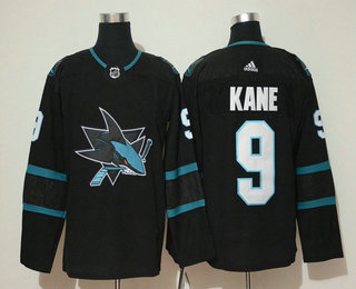 Men's San Jose Sharks #9 Evander Kane NEW Black 2017-2018 Hockey Adidas Stitched NHL Jersey
