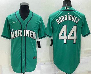 Men's Seattle Mariners #44 Julio Rodriguez Green Stitched MLB Cool Base Nike Jersey