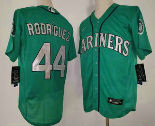 Men's Seattle Mariners #44 Julio Rodriguez Green Stitched MLB Flex Base Nike Jersey