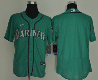 Men's Seattle Mariners Blank Teal Green Stitched MLB Flex Base Nike Jersey