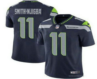 Men's Seattle Seahawks #11 Jaxon Smith Njigba Limited Navy Vapor Jersey