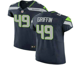 Men's Seattle Seahawks #49 Shaquem Griffin Steel Blue 2018 Vapor Untouchable Stitched NFL Nike Elite Jersey