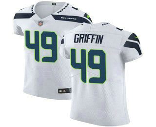 Men's Seattle Seahawks #49 Shaquem Griffin White 2018 Vapor Untouchable Stitched NFL Nike Elite Jersey