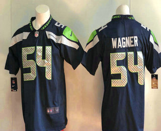 Men's Seattle Seahawks #54 Bobby Wagner Navy Blue 2017 Vapor Untouchable Stitched NFL Nike Limited Jersey