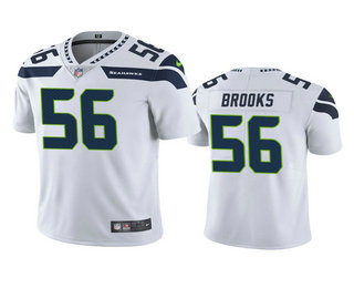 Men's Seattle Seahawks #56 Jordyn Brooks White 2020 NFL Draft Vapor Limited Jersey