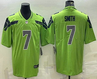 Men's Seattle Seahawks #7 Geno Smith Green 2022 Vapor Untouchable Stitched NFL Nike Limited Jersey