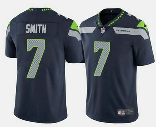 Men's Seattle Seahawks #7 Geno Smith Navy Vapor Untouchable Limited Stitched Jersey