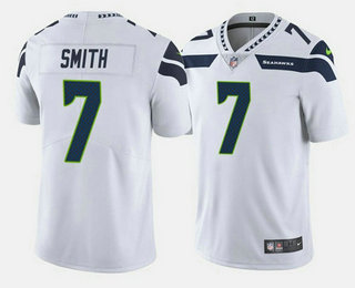 Men's Seattle Seahawks #7 Geno Smith White Vapor Untouchable Limited Stitched Jersey