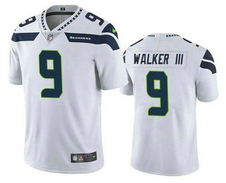 Men's Seattle Seahawks #9 Kenneth Walker III White 2022 Vapor Untouchable Stitched NFL Nike Limited Jersey