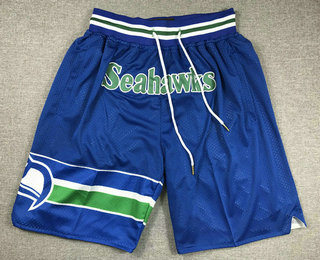 Men's Seattle Seahawks Blue Just Don Swingman Shorts